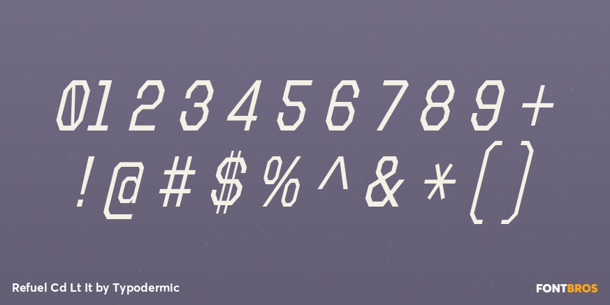 Refuel Cd Lt It Font Poster #4