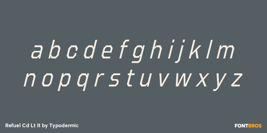 Refuel Cd Lt It Font Poster #1