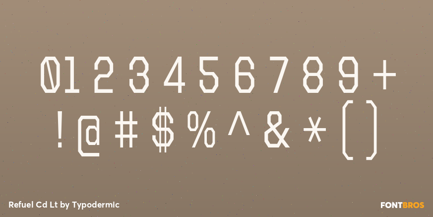 Refuel Cd Lt Font Poster #1