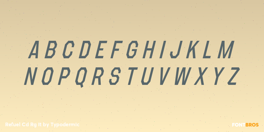 Refuel Cd Rg It Font Poster #2