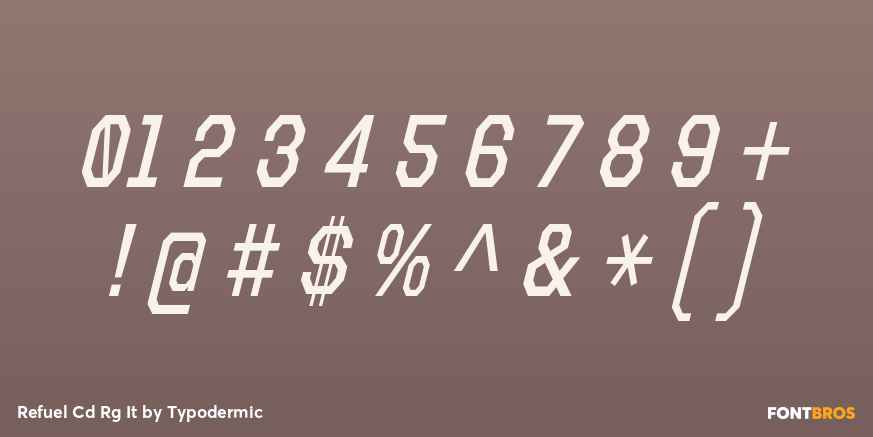 Refuel Cd Rg It Font Poster #4