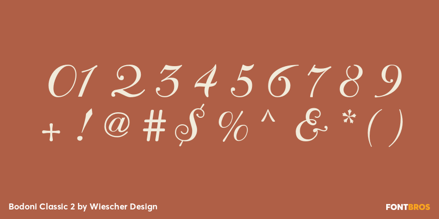 Bodoni Classic 2 Font Poster #1
