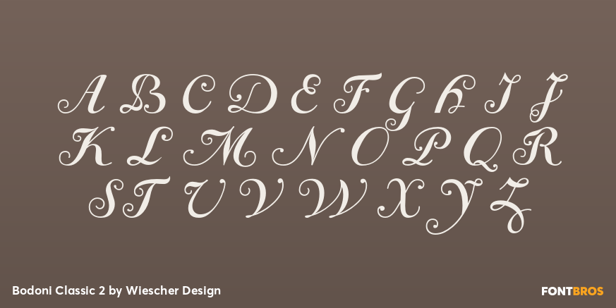 Bodoni Classic 2 Font Poster #1
