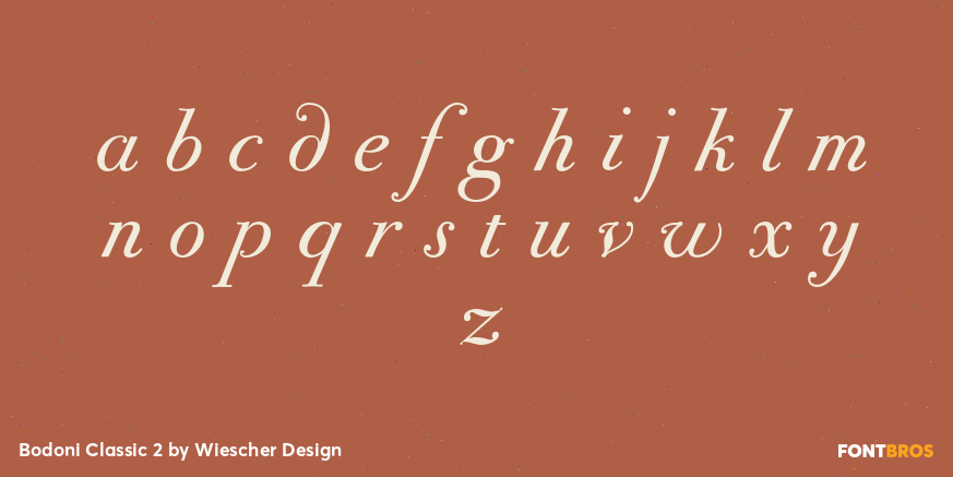 Bodoni Classic 2 Font Poster #1