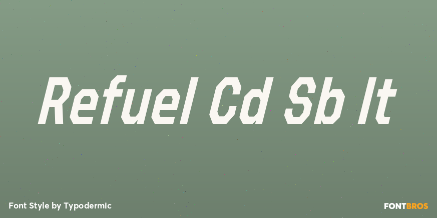 Refuel Cd Sb It Font Poster #1