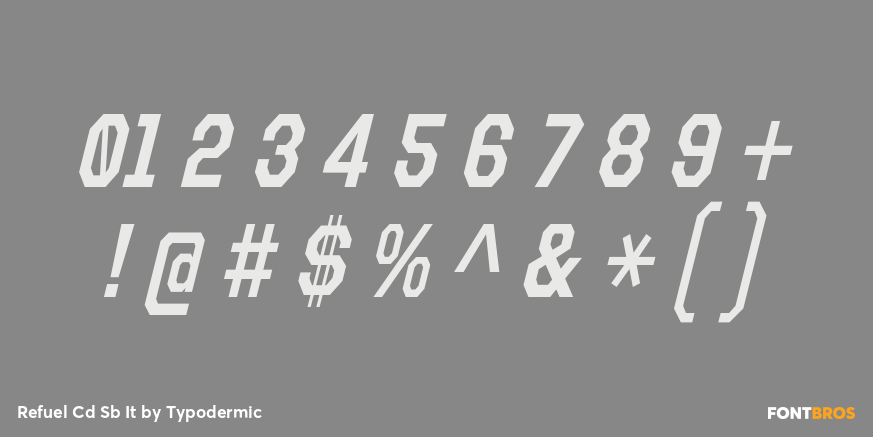 Refuel Cd Sb It Font Poster #1