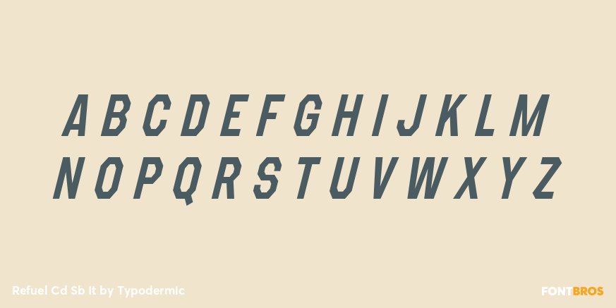 Refuel Cd Sb It Font Poster #2