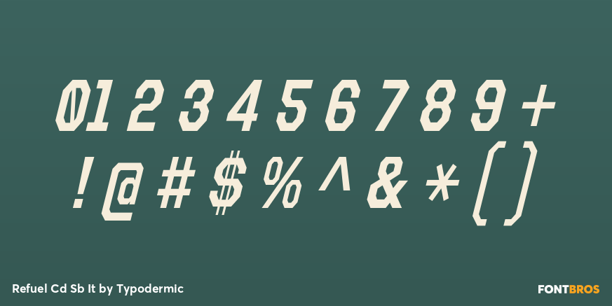 Refuel Cd Sb It Font Poster #4