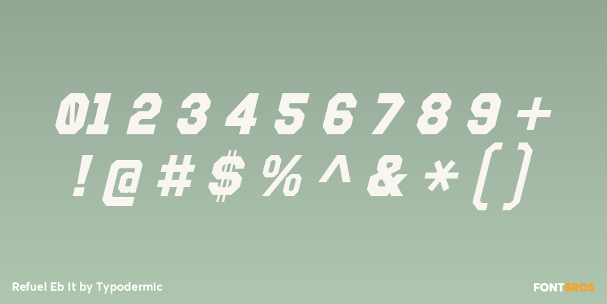 Refuel Eb It Font Poster #1