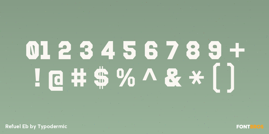 Refuel Eb Font Poster #1