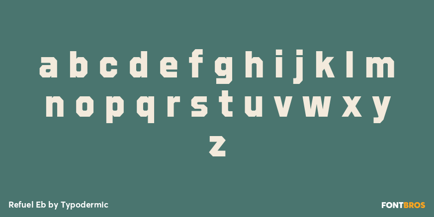 Refuel Eb Font Poster #3