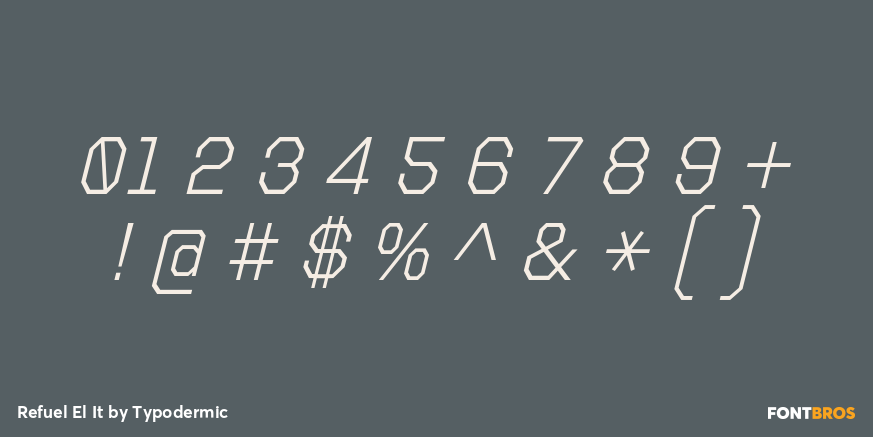 Refuel El It Font Poster #1