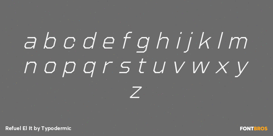 Refuel El It Font Poster #3