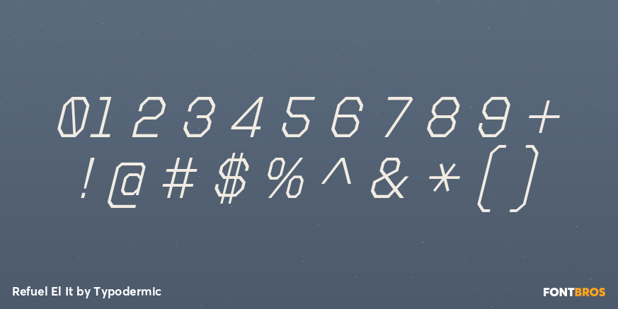 Refuel El It Font Poster #4