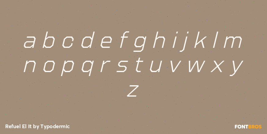 Refuel El It Font Poster #1