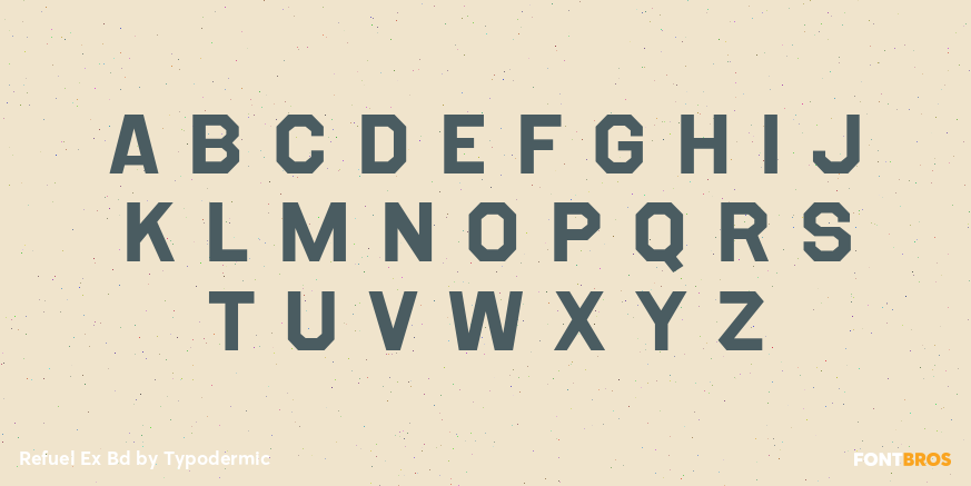 Refuel Ex Bd Font Poster #2