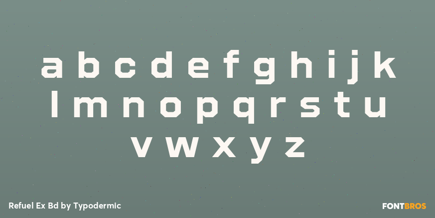 Refuel Ex Bd Font Poster #3