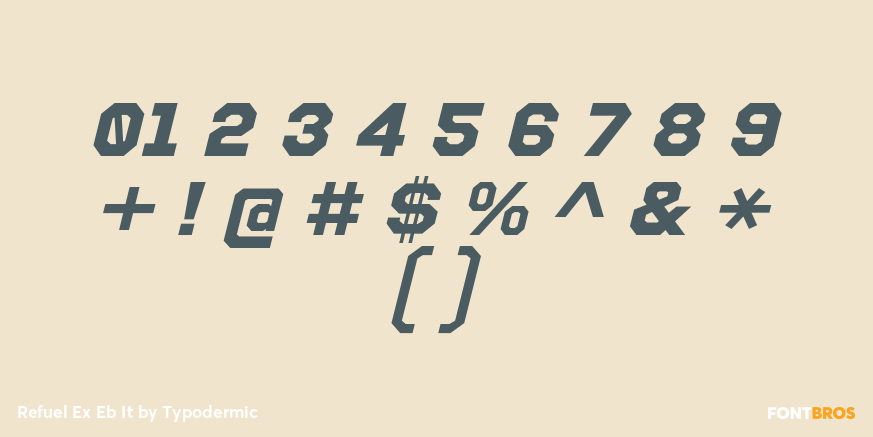 Refuel Ex Eb It Font Poster #1