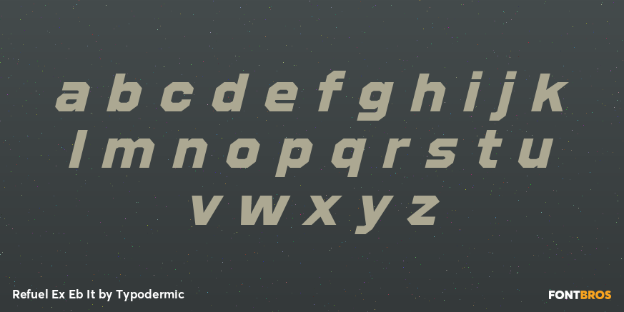 Refuel Ex Eb It Font Poster #1