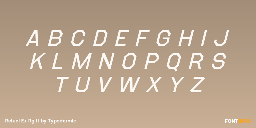 Refuel Ex Rg It Font Poster #1