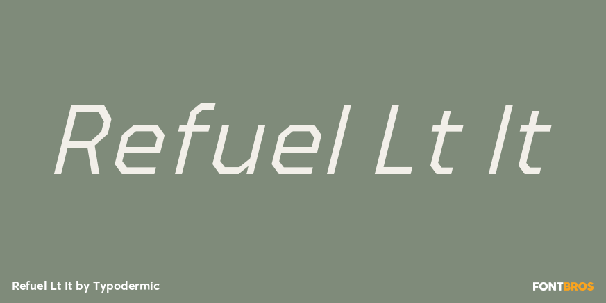 Refuel Lt It Font Poster #1