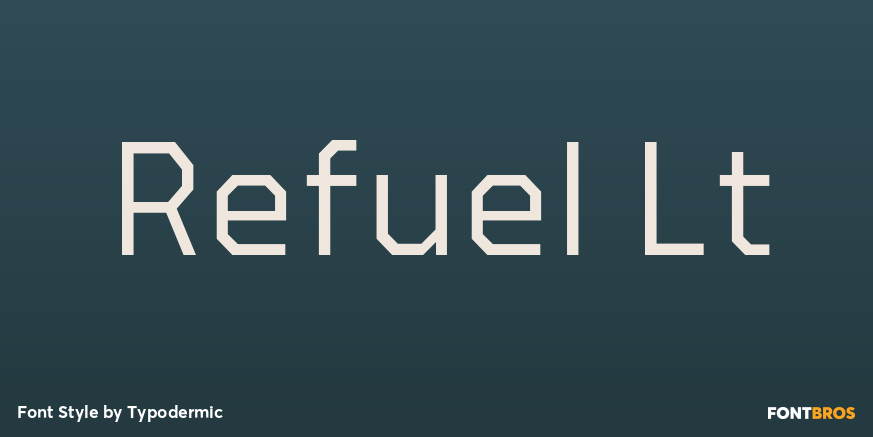 Refuel Lt Font Poster #1