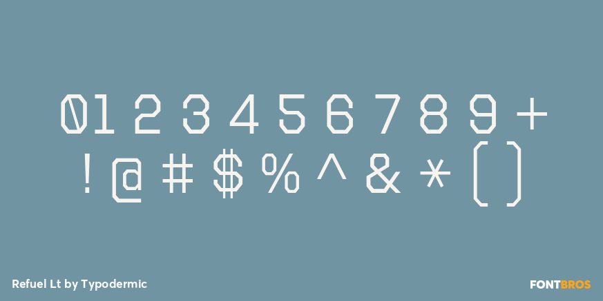 Refuel Lt Font Poster #4