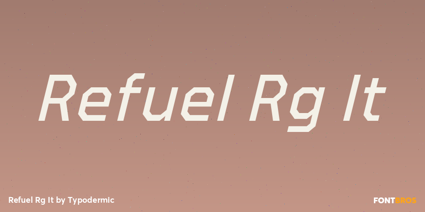 Refuel Rg It Font Poster #1