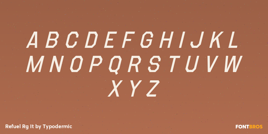 Refuel Rg It Font Poster #2