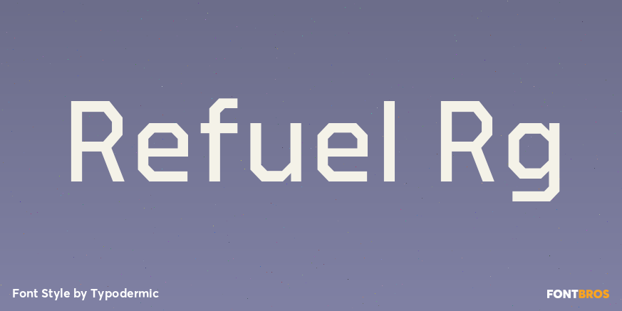 Refuel Rg Font Poster #1