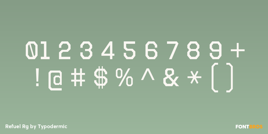 Refuel Rg Font Poster #1