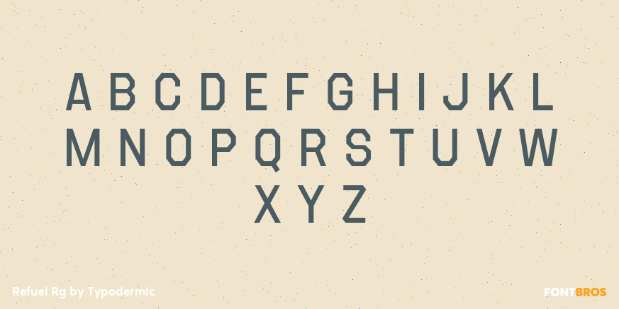 Refuel Rg Font Poster #2