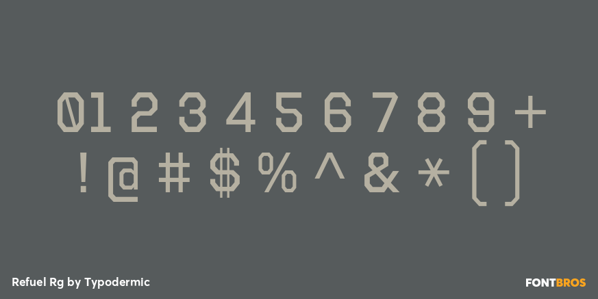 Refuel Rg Font Poster #4