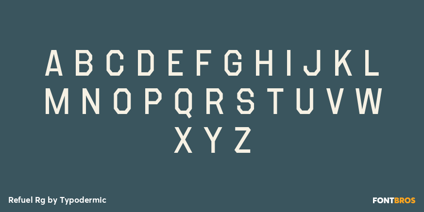 Refuel Rg Font Poster #1