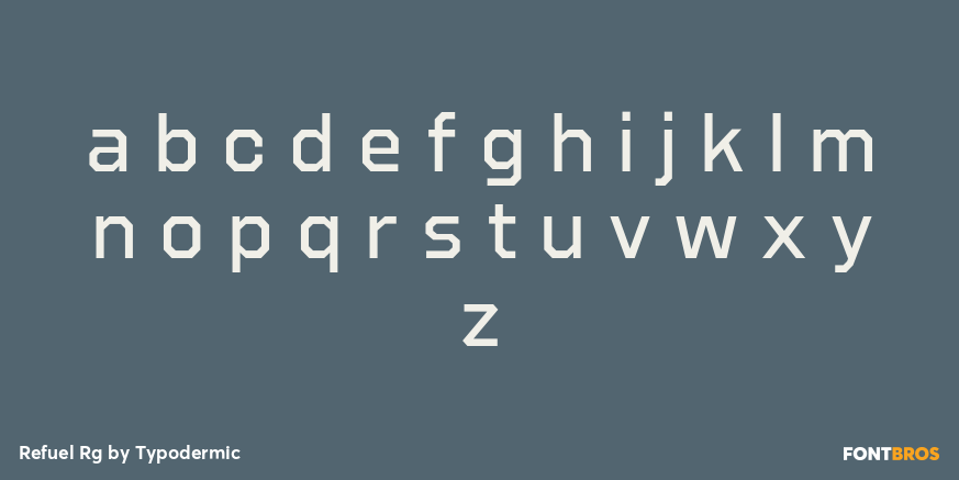 Refuel Rg Font Poster #1