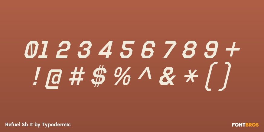 Refuel Sb It Font Poster #4