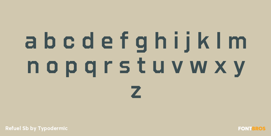 Refuel Sb Font Poster #1