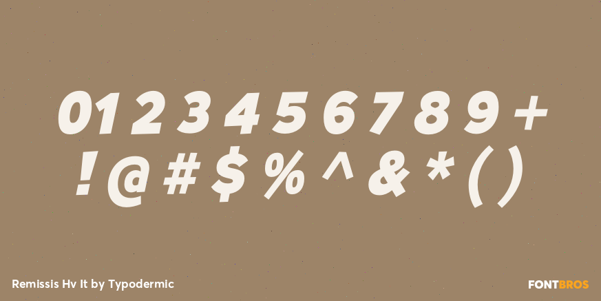 Remissis Hv It Font Poster #4