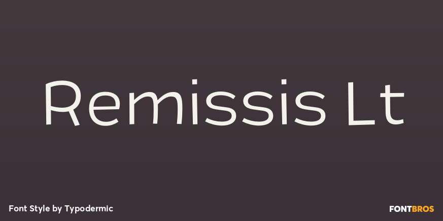 Remissis Lt Font Poster #1