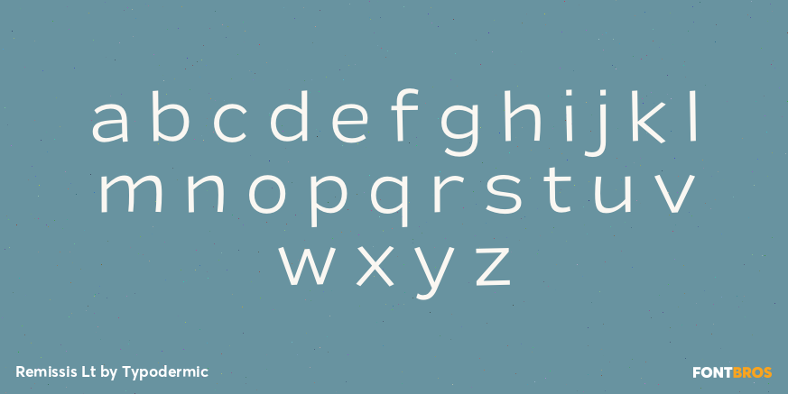 Remissis Lt Font Poster #3