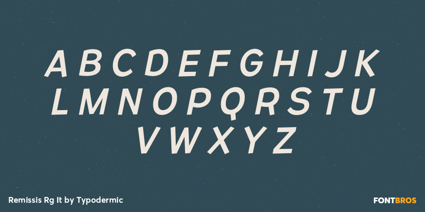 Remissis Rg It Font Poster #2