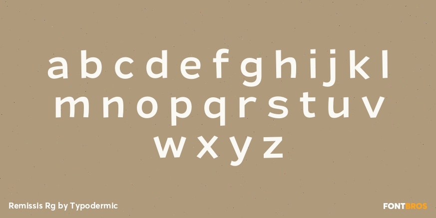 Remissis Rg Font Poster #3