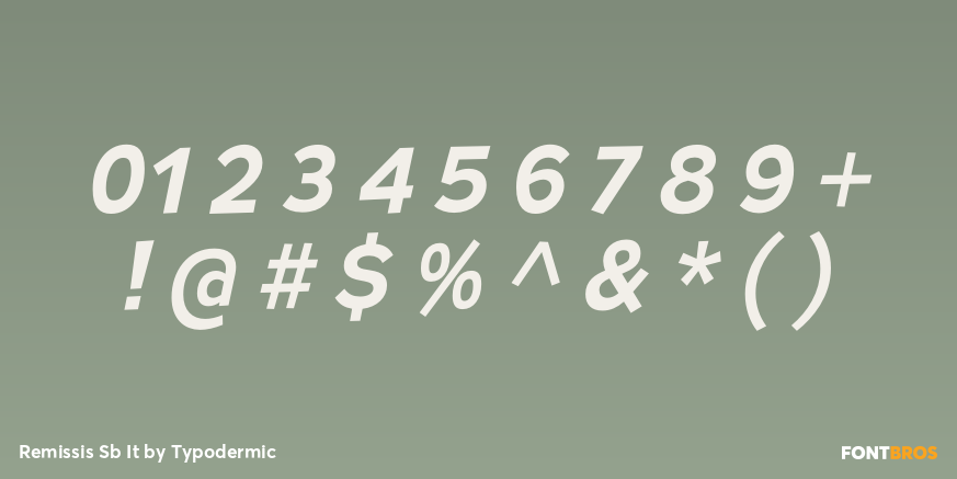 Remissis Sb It Font Poster #1