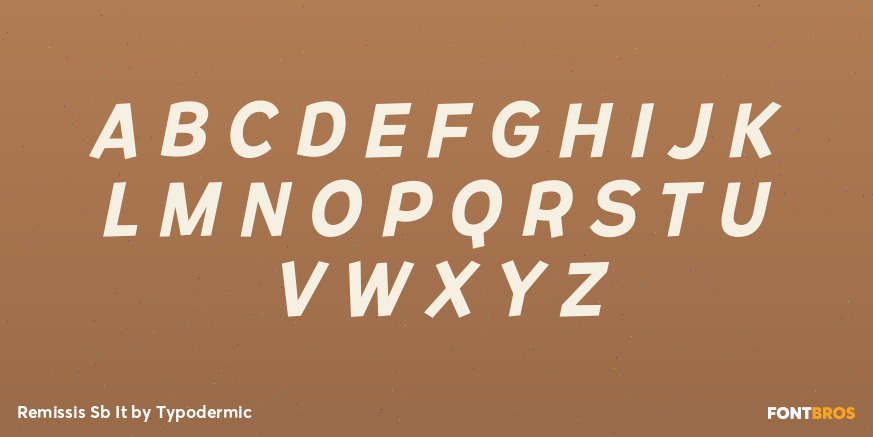 Remissis Sb It Font Poster #2