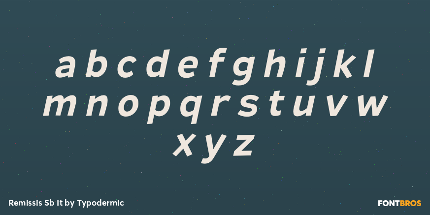 Remissis Sb It Font Poster #1