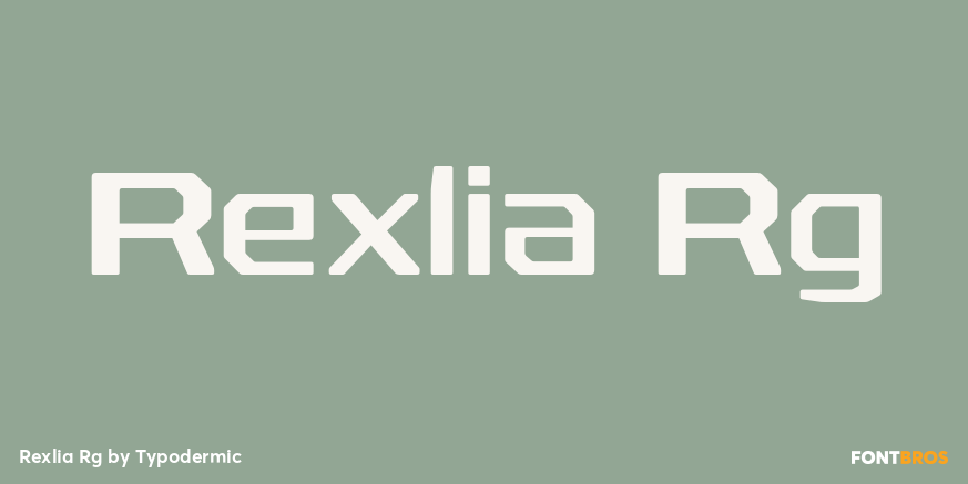 Rexlia Rg Font Poster #1