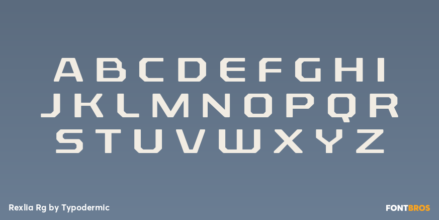 Rexlia Rg Font Poster #2