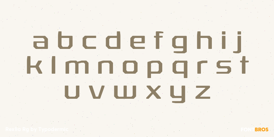 Rexlia Rg Font Poster #3