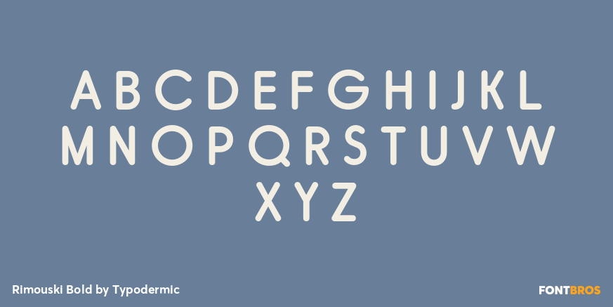 Rimouski Bold Font Poster #2