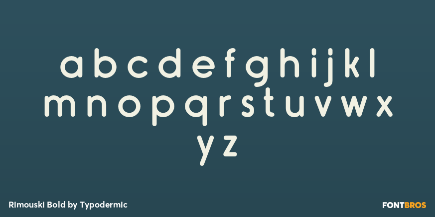 Rimouski Bold Font Poster #3